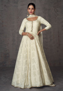 Janisha readymade - off white anarkali
