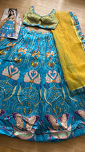 Trendy blue stone embroidered lehenga