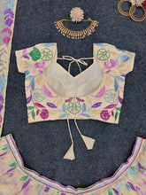 Pale yellow floral Lehenga