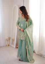 Sea Green fendi silk palazzo