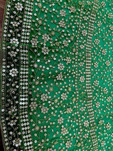 Green embroidered attractive partywear Lehenga