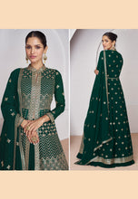 Fusion and trendiest anarkali in green - readymade