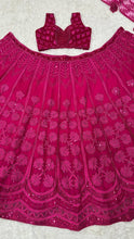 Dark pink Kasturi silk Lehenga