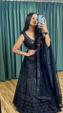 Black all over sequin partywear Lehenga