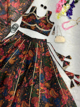 Mehendi Green printed readymade Lehenga