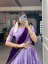 Jacquard Lehenga in lavender