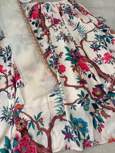 Boutique collection - garden white floral Lehenga