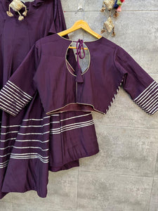 Plain and gotta Patti lehengas readymade - lots of colours