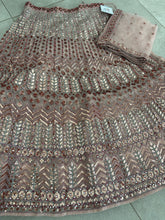 Rosegold Net Mirror & Sequins Embroidery