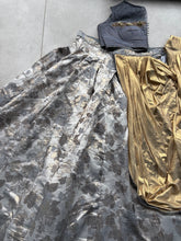 Grey partywear brocade Lehenga saree