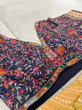 Pink and yellow shaded silk bandhani print Lehenga