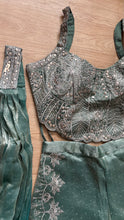 Fendi silk green Indo western palazzo set