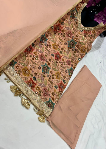 Dusty pink floral palazzo set