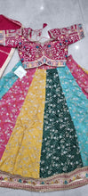 Raja rani traditional bandhani print pink readymade Lehenga (matching men’s kurta available)