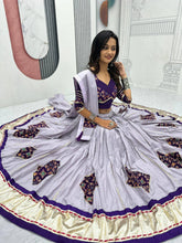 Pure cotton lilac and purple Chaniya choli