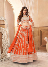 Boutique collection - Radiant Orange Embroidered Lehenga Set