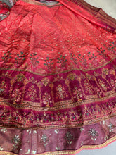 Rianna collection of Gorgeous coral silk lehenga