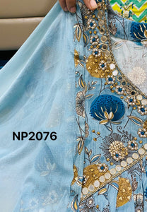 Niks collection - blue alia cut anarkali