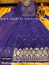 Niks collection - purple bandhani anarkali