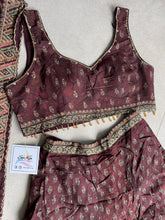 Maroon palazzos with cape