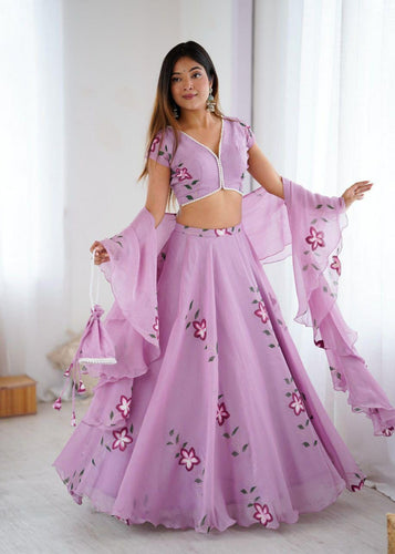 Fendi crush lilac readymade Lehenga