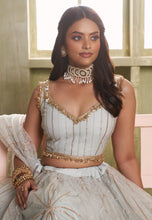 Grey sparkly Lehenga