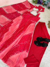 Shades of pink chiffon salwaar kameez