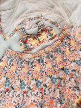 Pastel floral thread work lehenga