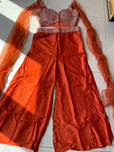 Orange palazzo set