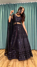Black all over sequin partywear Lehenga
