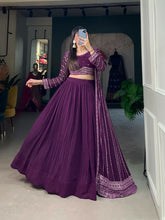 Purple Lehenga with shrug - full readymade
