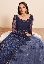 Oreya vol 2 - navy blue net Lehenga