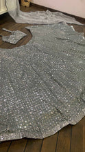 Silver partywear Lehenga