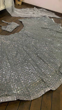 Silver partywear Lehenga