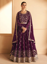 Janisha - elegant wine anarkali