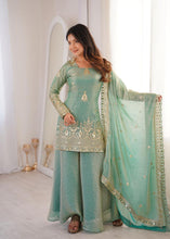 Sea Green fendi silk palazzo
