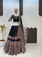 Black mirror work embroidered Chaniya Choli