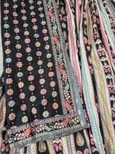 Niks collection - Black crepe silk printed lehenga (perfect for tall too)