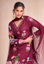 Janisha - maroon long top style oufit