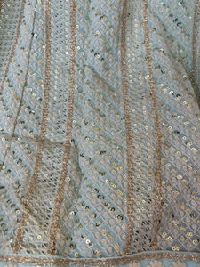 Mint green gown