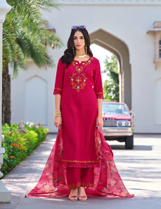 Rubab - jacquard silk salwaar kameez