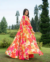 Boutique collection - orange palazzo with floral jacket