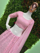 Baby pink sequins embroidered Lehenga
