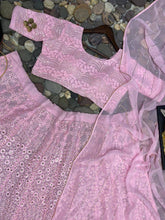 Baby pink sequins embroidered Lehenga