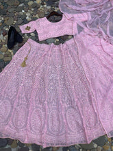 Baby pink sequins embroidered Lehenga