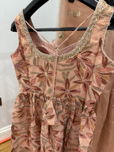 Peach floral frock style sharara