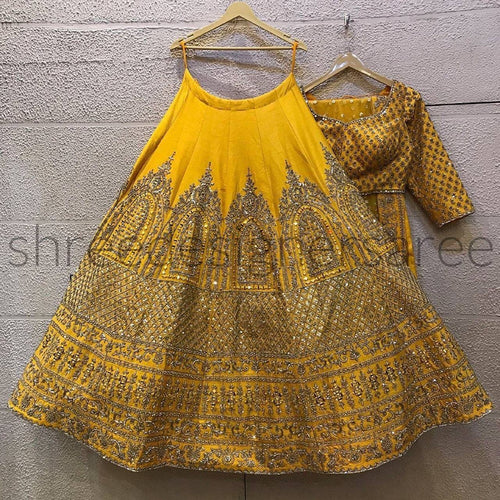 Partywear silk Lehenga available in 4 colours