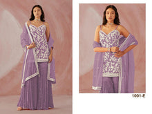 Light purple- Pastel rainbow sequins palazzo suit (plus size option)