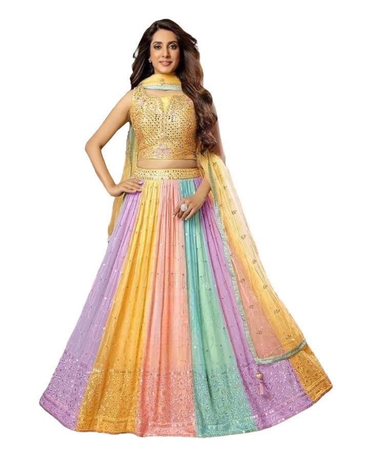 Multicoloured Lehenga - limited stock