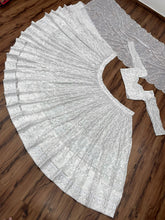 White lucknowi Lehenga
